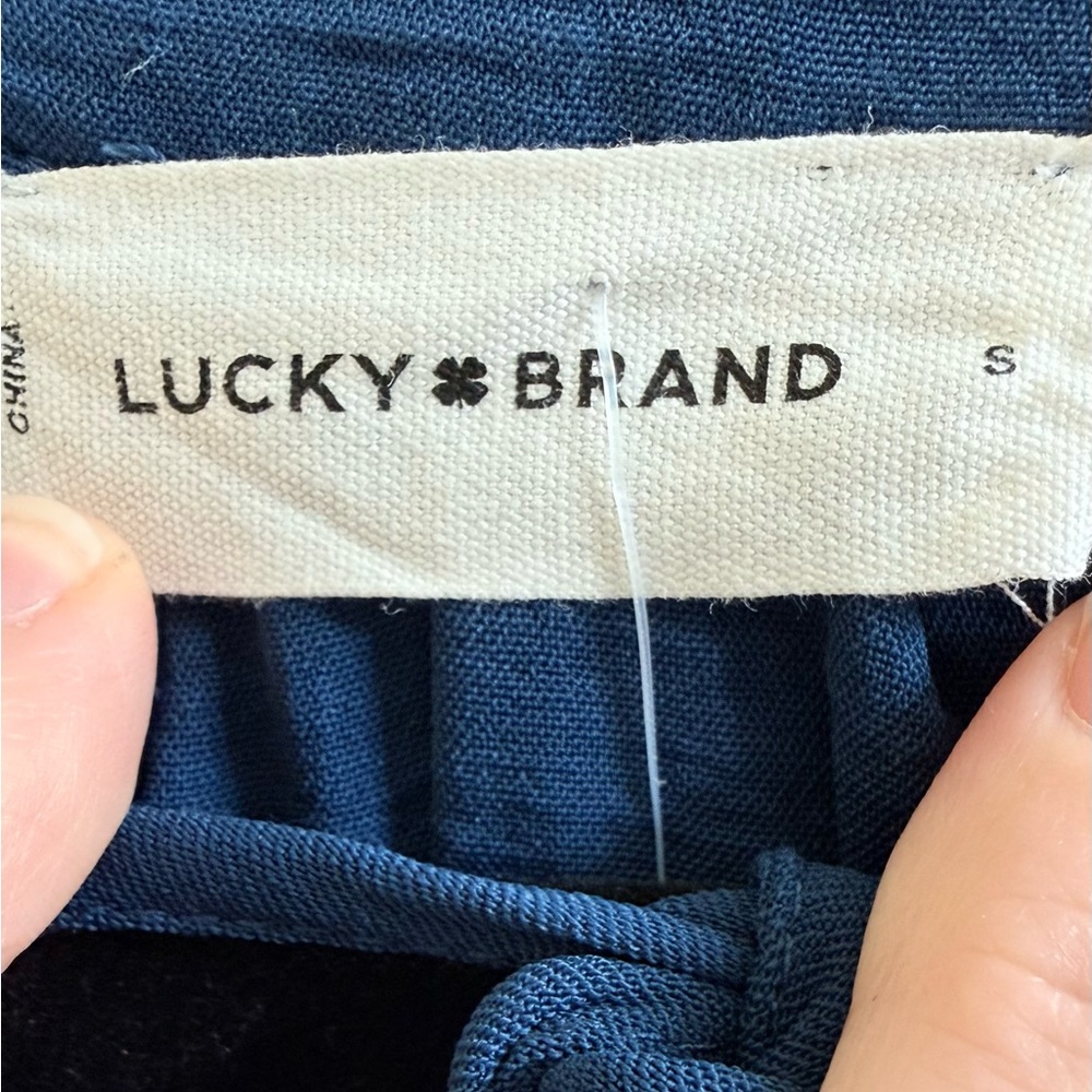 Lucky Brand | Smocked Tiered Midi Bohemian Dress “Insignia Blue"  Size S - NWT - Picture 5 of 11